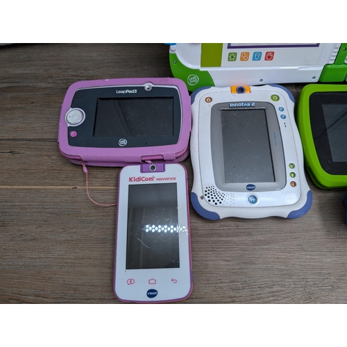 713 - A collection children's technology items to include Leap Frog, Vtech etc.