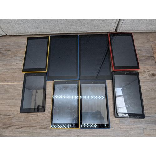 721 - A collection of Amazon Fire tablets