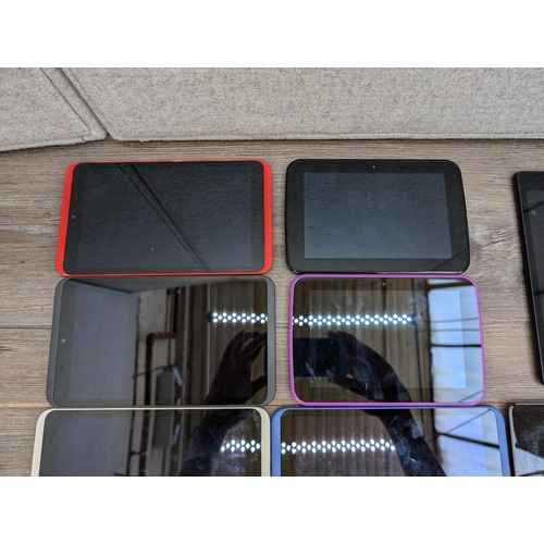 725 - Eleven tablets, three Nexus and eight Tesco Hudl