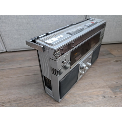 685 - A vintage Binatone Studio 2 01/4044 portable three-band radio/twin cassette recorder