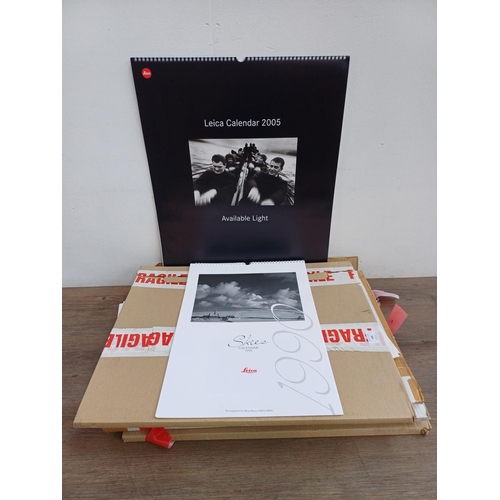 636 - A collection of Photography calendars to include Leica 1990, 2002, 2005, Kodak 1989, 1991 etc.