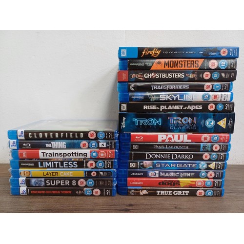 644 - A collection of Blu-rays, sealed titles to include Escape From New York, Super 8, Layer Cake, Limitl... 