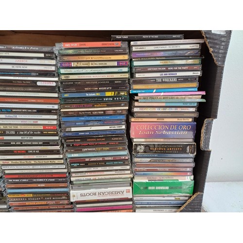 673 - Two boxes containing a collection of CD albums to include Johnny Hodges, Thad Jones, Roland Kirk, Co... 