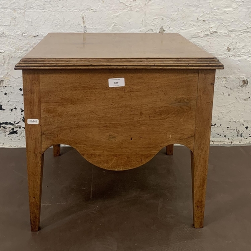 185 - A Georgian mahogany commode - approx. 46cm high x 48cm wide x 46cm deep