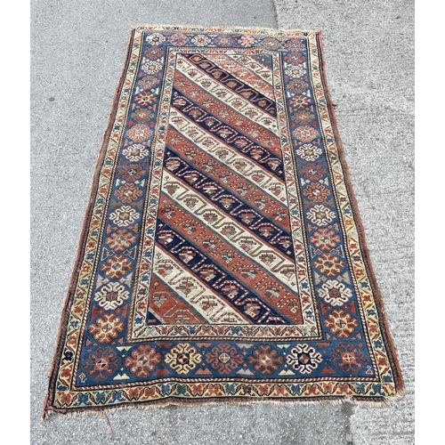 101 - A late 19th century Caucasian Genje rug - approx. 230cm x 125cm