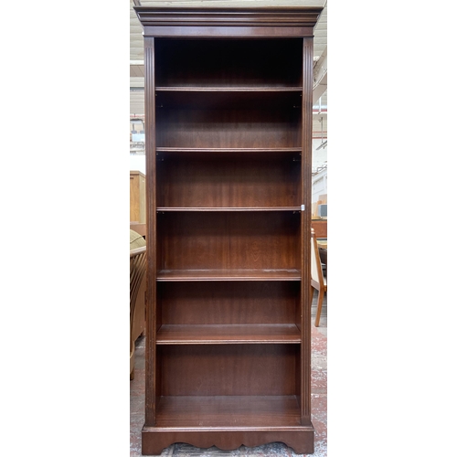 167 - A Georgian style mahogany six tier bookcase - approx. 194cm high x 80cm wide x 35cm deep