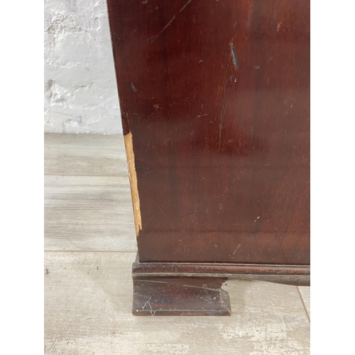 74 - An Edwardian inlaid mahogany purdonium - approx. 63cm high x 38cm wide x 37cm deep