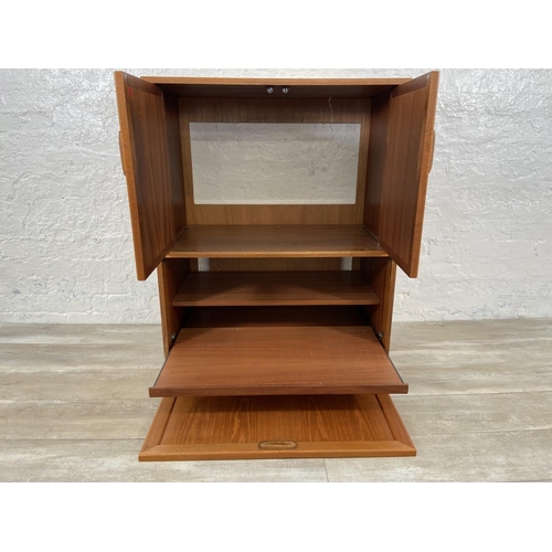 176 - A G Plan Fresco teak TV cabinet - approx. 103cm high x 81cm wide x 47cm deep