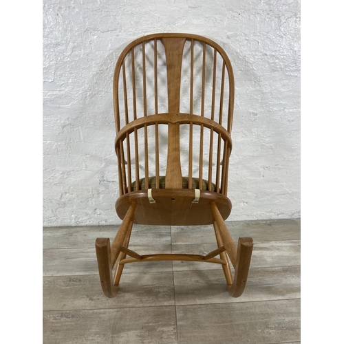 179 - An Ercol blonde elm and beech Chairmakers rocking chair - approx. 105cm high x 59cm wide x 77cm deep