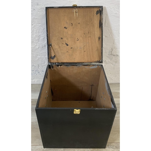 192 - Three various wooden storage boxes - largest approx. 42cm high x 40cm wide x 40cm deep