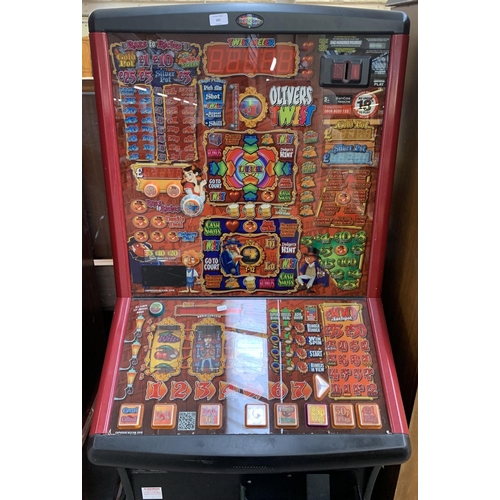 207 - A Betcom 'Oliver's Twist' electric coin operated fruit machine - approx. 178cm high x 72cm wide x 66... 