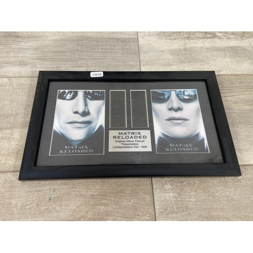 253 - Eight framed limited edition 35mm filmcell presentations, one Star Wars no. 520 of 1000 and seven Th... 