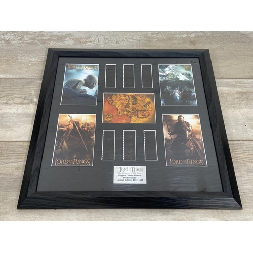 254 - Eight framed limited edition 35mm filmcell presentations, seven The Lord of The Rings and one Harry ... 