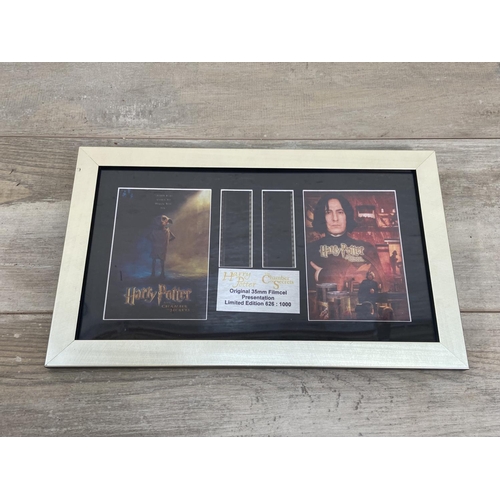 254 - Eight framed limited edition 35mm filmcell presentations, seven The Lord of The Rings and one Harry ... 