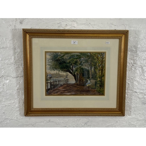 269 - An early 20th century gilt framed watercolour - approx. 53cm high x 63cm wide