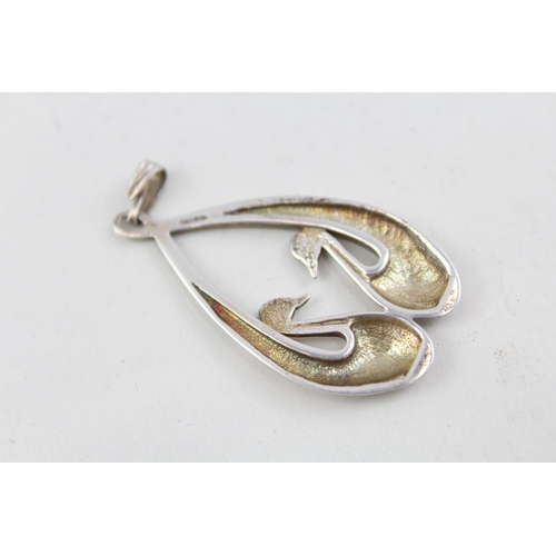 2101 - Two pieces of Ola Gorie sterling silver jewellery, one brooch and one pendant - approx. gross weight... 