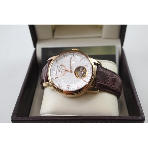 2158 - An Earnshaw open heart power reserve automatic men's wristwatch