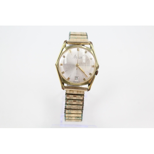 2164 - A vintage Accurist gold plated hand wind men's wristwatch