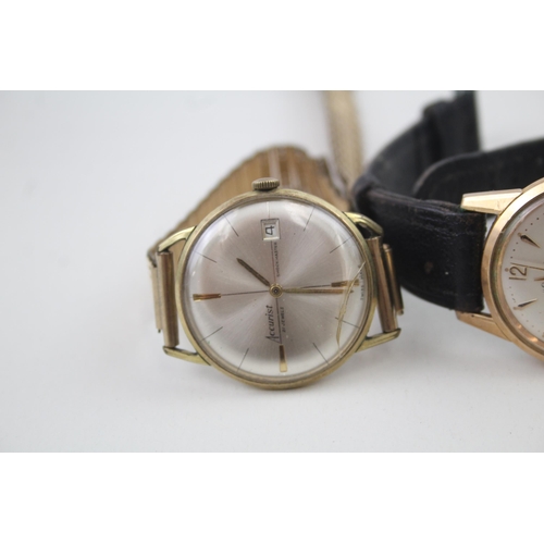 2177 - Two vintage men's wristwatches, one Accurist and one Everite