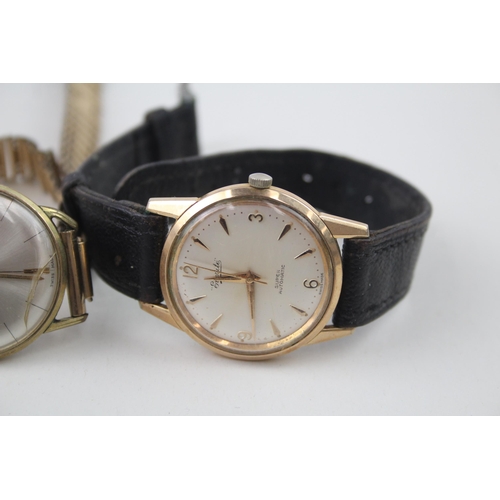 2177 - Two vintage men's wristwatches, one Accurist and one Everite