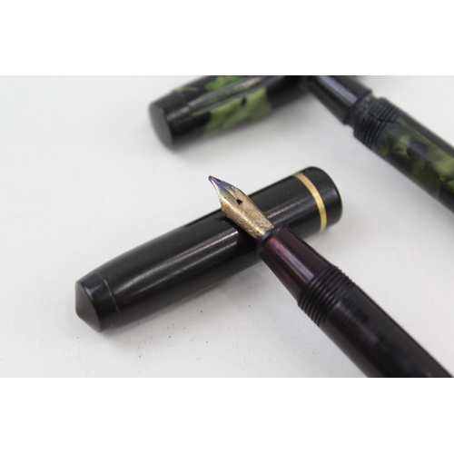 2256 - Two vintage Conway Stewart Dinkie 540 fountain pens