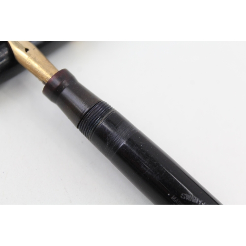 2257 - A Mabie Todd 'Swan' Leverless fountain pen with 14ct gold nib