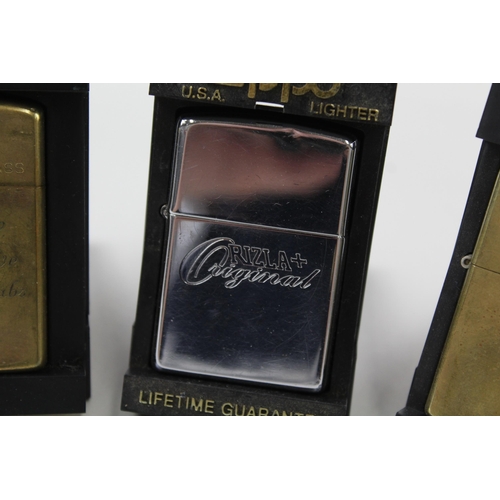 2260 - Five cased Zippo cigarette lighters