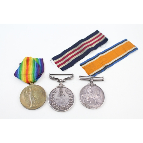 2266 - Three WWI medals presented to 362964 Gnr J. Peddle R.G.A R.A, one War, one Victory and one Bravery