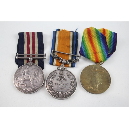 2266 - Three WWI medals presented to 362964 Gnr J. Peddle R.G.A R.A, one War, one Victory and one Bravery