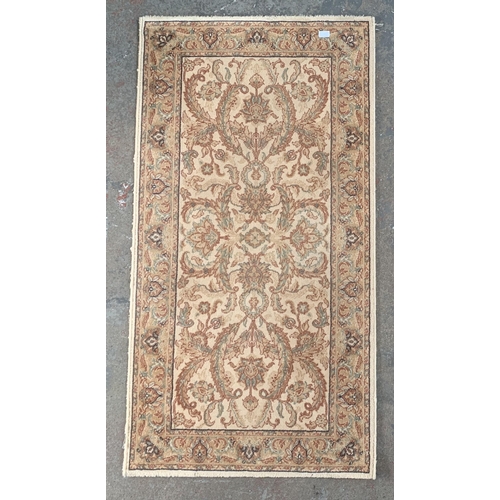 13 - A Wools of New Zealand Super Taj 100% wool pile floral pattern rug - approx. 156cm x 83cm