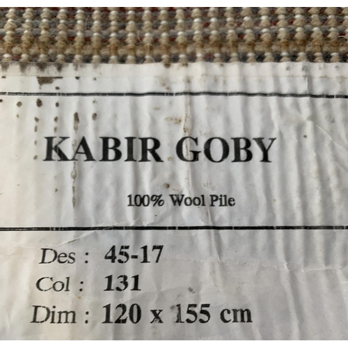 15 - A John Lewis Kabir Goby machine woven 100% wool pile rug - approx. 155cm x 120cm