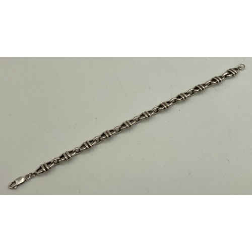 2141A - A hallmarked .925 silver bracelet, maker's mark JJ - approx. gross weight 16g