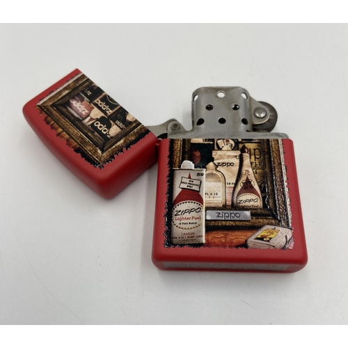 2263 - Three Zippo cigarette lighters