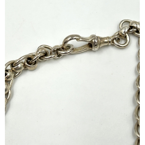 2142 - A .925 silver chain necklace with lobster clasp - approx. gross weight 49g