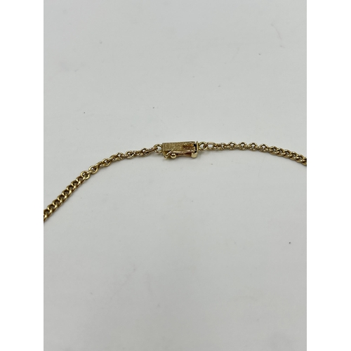 2153 - A 14ct gold chain necklace - approx. gross weight 7.5g and 42cm long