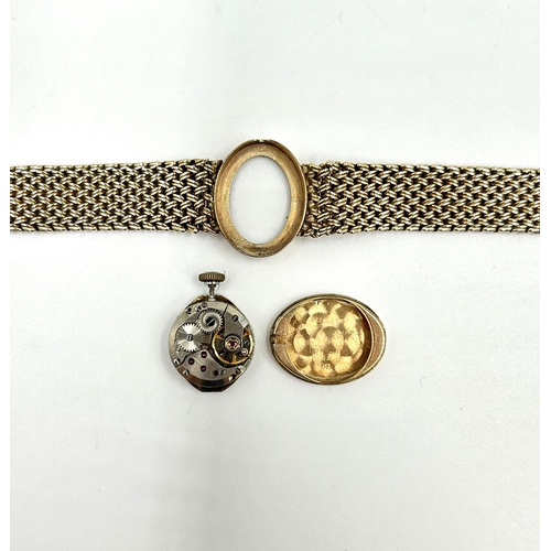 2179 - A mid 20th century Bueche-Girod 9ct gold cased manual wind lady's wristwatch with diamond set bezel ... 