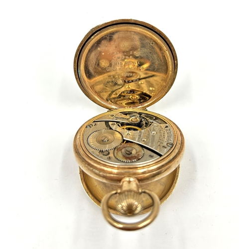 2187 - An early 20th century Waltham USA gold plated hand wind full hunter pocket watch