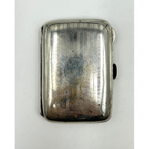 2225 - A George V hallmarked Birmingham silver cigarette case, dated 1924 - approx. gross weight 51g