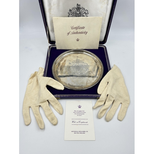 2245 - A cased limited edition 257/3500 Historical Heirlooms Ltd. hallmarked Birmingham silver commemorativ... 