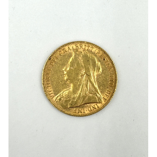 2249 - A 1900 Queen Victoria 22ct gold full sovereign - approx. gross weight 8g