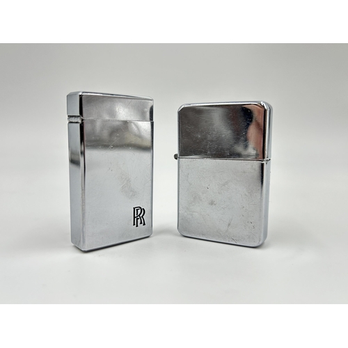 2277 - Two cigarette lighters, one Star and one Rolls Royce Motors