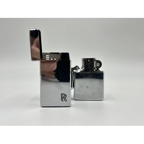 2277 - Two cigarette lighters, one Star and one Rolls Royce Motors