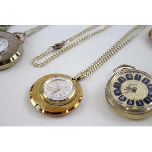 2172 - Twelve hand wind lady's fob/pendant watches to include Fero, Ingersoll etc.