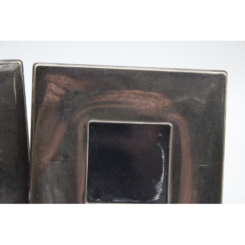 2203 - A pair of Concorde hallmarked sterling silver photo frames by Carrs of Sheffield, dated 2003 - appro... 