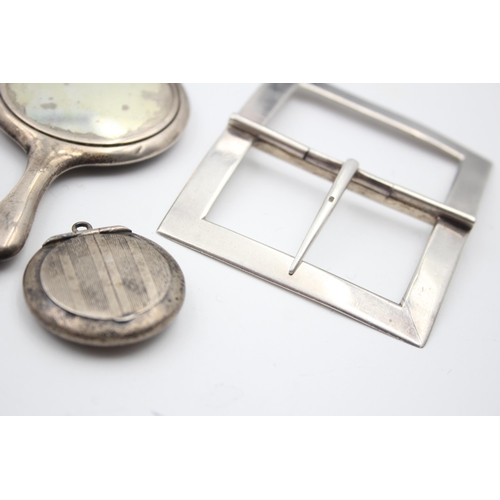 2238 - Six hallmarked sterling silver vanity items