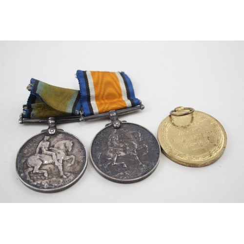 2280 - Three WWI British medals, one Victory presented to Lieut. S. R. Edwards, one War presented to 27-633... 