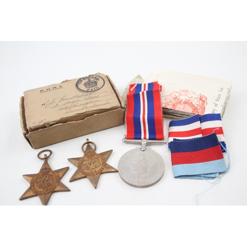 2281 - A boxed WWII medal trio comprising The 1939-1945 Star, The France and Germany Star and War