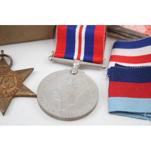 2281 - A boxed WWII medal trio comprising The 1939-1945 Star, The France and Germany Star and War