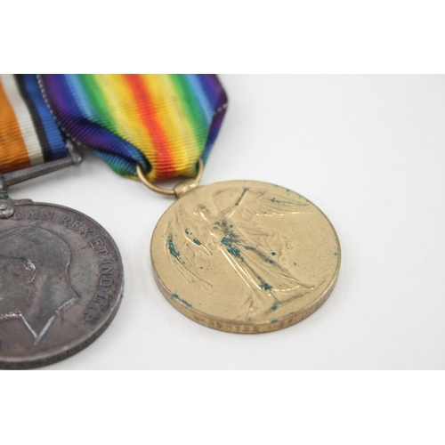 2283 - A WWI medal pair presented to M-378132 Pte. B. Whitehouse ASC