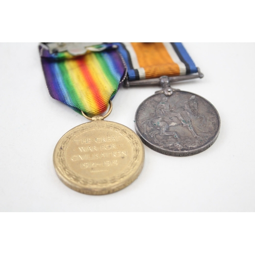 2283 - A WWI medal pair presented to M-378132 Pte. B. Whitehouse ASC